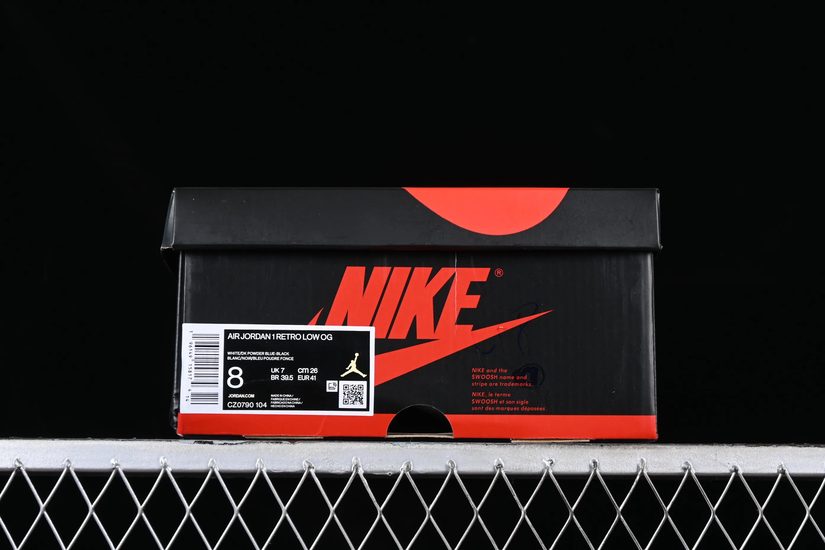 All categories Air Jordan Jordan series basketball shoes Air Jordan 1 Low G version pure original Air Jordan 1 Low OG "UNC" AJ1 Joe 1 blue and white low-top basketball shoes CZ0790-104